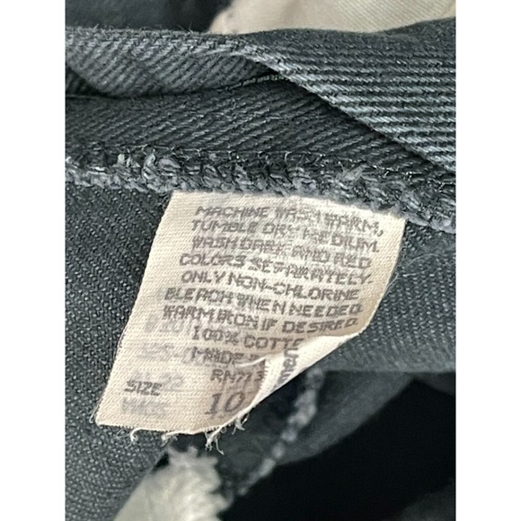 LL Bean FREEPORT MAINE‎ Size 10  Jeans Classic  BLACK PANTS W28 L31 - Picture 10 of 11